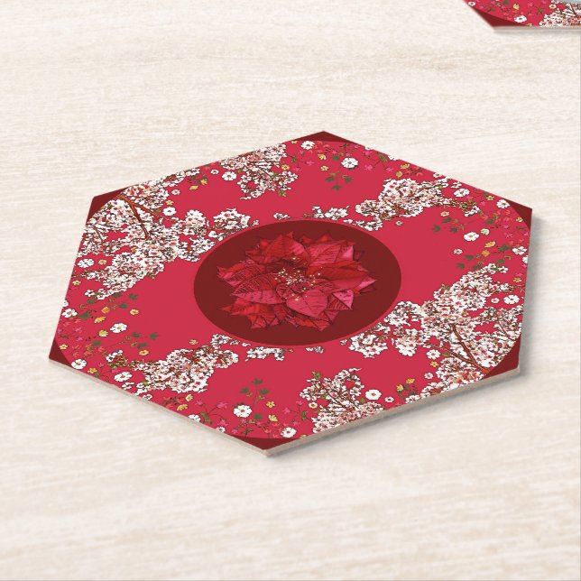 Porta-copo De Papel Flores para o Natal (Angular)