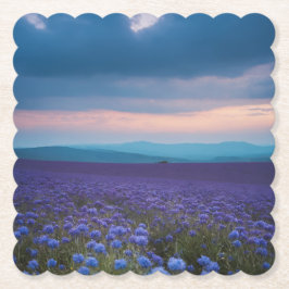 Porta-copo De Papel Flores selvagens roxas