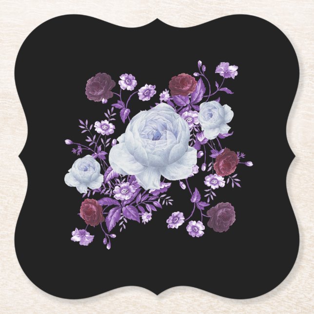 PORTA-COPO DE PAPEL FLUXAS DE LÍNGUA,ANTECEDENTES NEGROS (Frente)