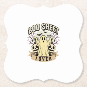 Porta-copo De Papel Folha de Arrepio de Halloween Amante Fantasma Lua