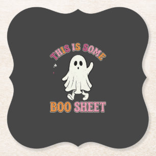 Porta-copo De Papel Folha Floral Fantasma de Halloween Engraçado Desen