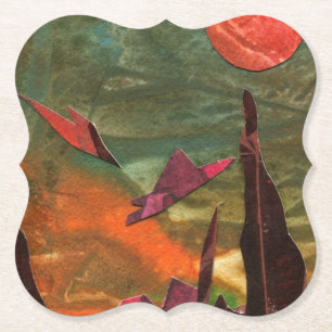 Porta-copo De Papel Formas de vida alienígena de "Aves-Fogo" do Sci-Fi