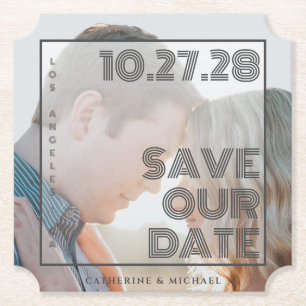 Porta-copo De Papel Foto minimalista simples e moderna tipografia a pr