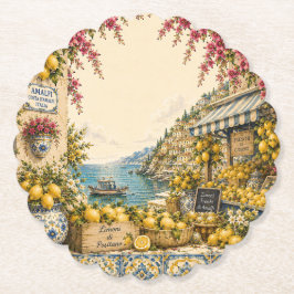 Porta-copo De Papel Fuga Mediterrânea | Decoração do Mercado de Limão