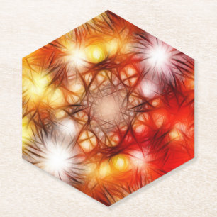 Porta-copo De Papel Fundo das Estrelas do Abstrato Fireworks-34944