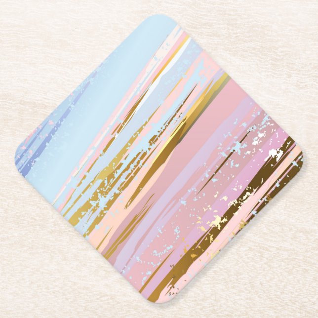 Porta-copo De Papel Fundo Rosa Texturizado (Frente)