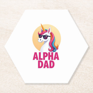 Porta-copo De Papel Funny Unicorn Dad Laufey Men Father's Day Christma