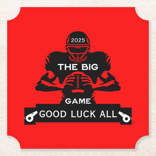 Porta-copo De Papel Futebol do Big Game TV (Frente)