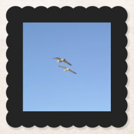 Porta-copo De Papel Gaivotas Voando Alto -