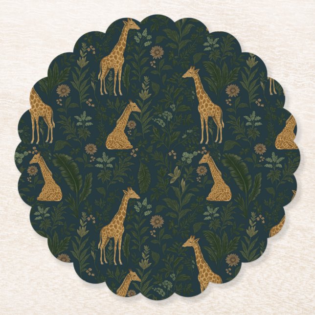 Porta-copo De Papel Gangout de Girafa Tropical (Frente)