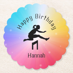 Porta-copo De Papel Garotas Rastream e Estrelas do Arco-Íris de Campo