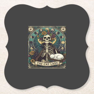 Porta-copo De Papel Gata Senhora Haloween Esqueleto Floral Lua Bússola