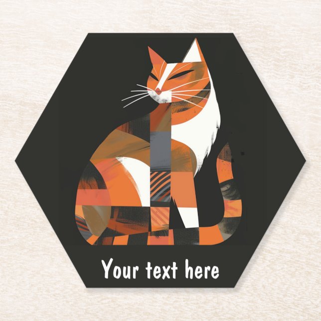 Porta-copo De Papel Gato (Frente)