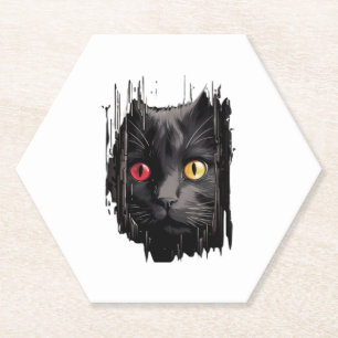 Porta-copo De Papel Gato bonito de tecido rasgado - Camisa T de Gatos
