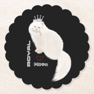 Porta-copo De Papel Gato branco