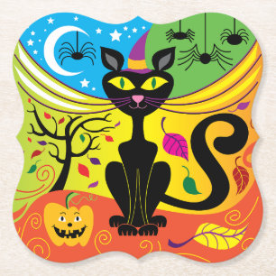 Porta-copo De Papel Gato da Brisa Assustadora