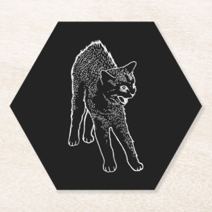 Porta-copo De Papel Gato irritado