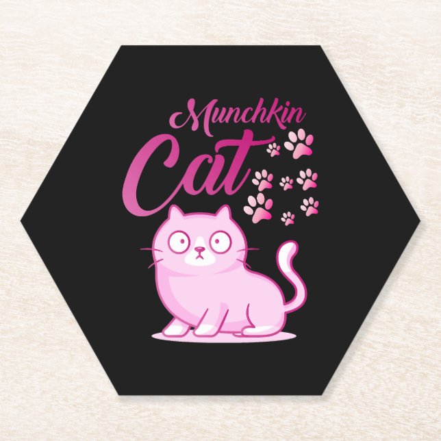 Porta-copo De Papel Gato Munchkin (Frente)