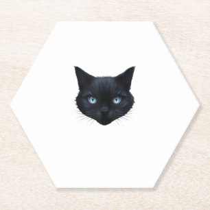 Porta-copo De Papel Gato Preto Olhos Azuis Gatos Homens Gatos Homens M