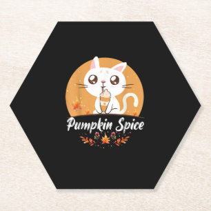 Porta-copo De Papel Gato Pumpkin Spice Shirt Cute é outono Y'all Pumpk