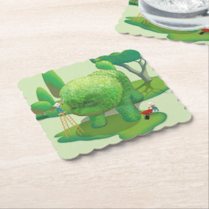 Porta-copo De Papel Gatos-jardineiros e animais verdes