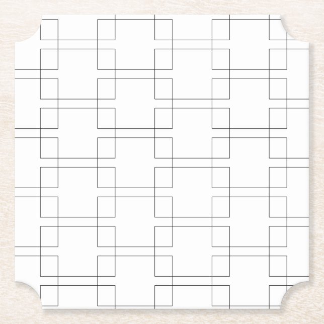 Porta-copo De Papel Geométrica do Torneio de Eliminação de Colchetes (Frente)