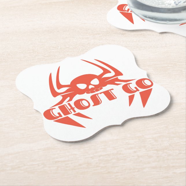 Porta-copo De Papel Ghost Go Spooky Season (Angular)