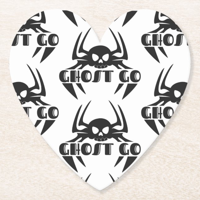 Porta-copo De Papel Ghost Go Spooky Season (Frente)