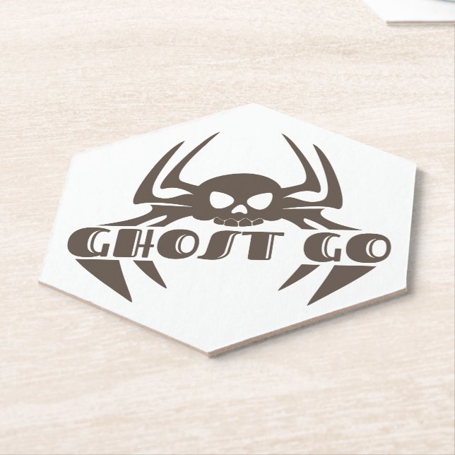 Porta-copo De Papel Ghost Go Spooky Season (Angular)