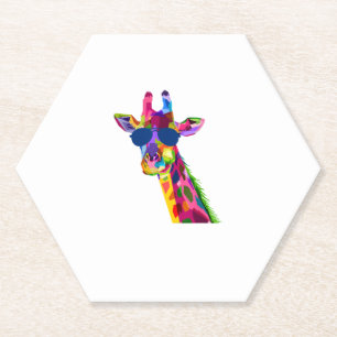 Porta-copo De Papel Giraffe Zoo Keeper Safari Animal Giraffe