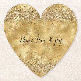 Porta-copo De Papel Glam Dourado Glitter Confetti 