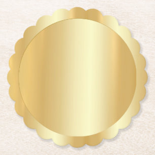 Porta-copo De Papel Glamor Dourado Olhe Trendy Modern Elegante Vazio