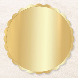 Porta-copo De Papel Glamor Dourado personalizado parece moderno elegan