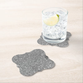 Porta-copo De Papel Glitter de Silver Sparkles