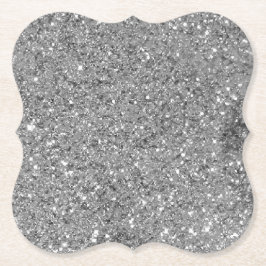 Porta-copo De Papel Glitter de Silver Sparkles