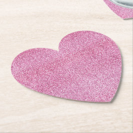 Porta-copo De Papel Glitter Rosa