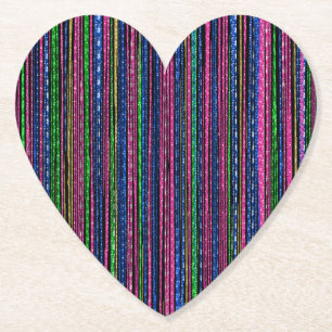 Porta-copo De Papel Glitz e Glam Sparkly Stripes