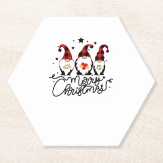 Porta-copo De Papel gnomos de natal alegres