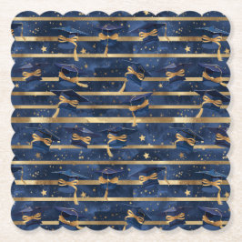Porta-copo De Papel Golden Milestone: Starry Graduation Elegance