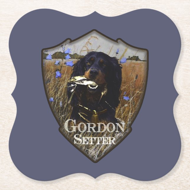 Porta-copo De Papel Gordon Setter (Frente)