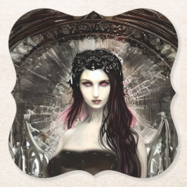 Porta-copo De Papel Gótica Steampunk Fallen Angel AI Art