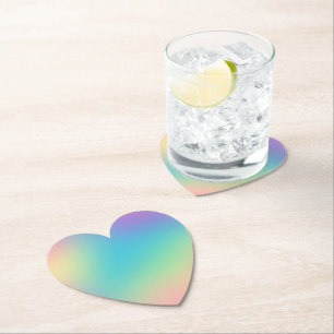 Porta-copo De Papel Gradiente Deslumbrante de Arco-íris
