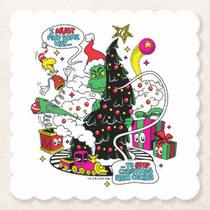 Porta-copo De Papel Gráfico Colorido de Natal do Grinch