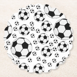 Porta-copo De Papel Gráfico de Bola de Futebol Clássico Fã de Esportes