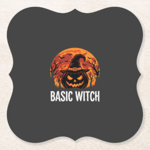 Porta-copo De Papel Gráficos Básicos de Halloween Bruxa Abóbora Lua