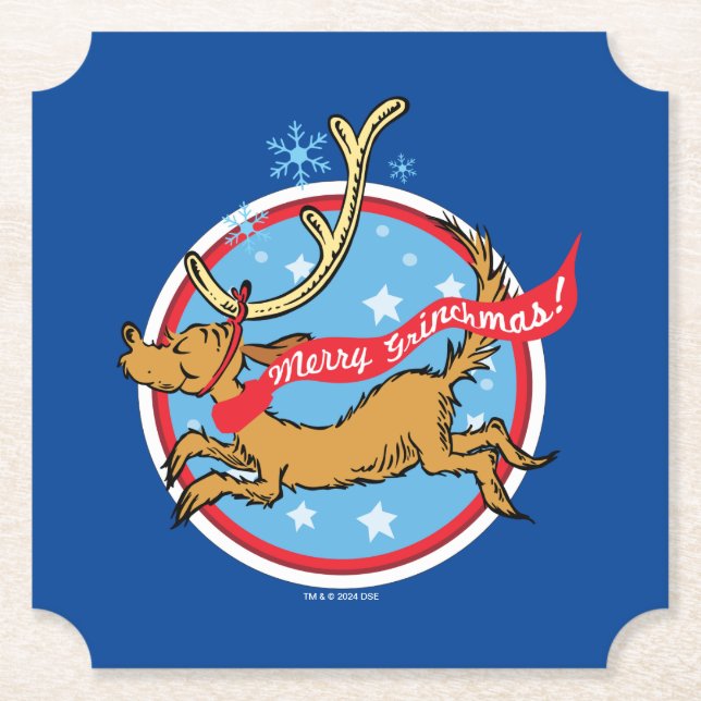 Porta-copo De Papel Gralha | Max Feliz Grinchmas! (Frente)