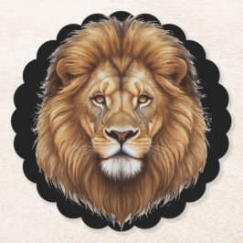 Porta-copo De Papel Grande Caverna de Gato de Leão Masculino Majestoso