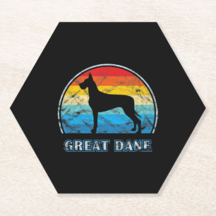 Porta-copo De Papel Grande Dane Vintage Design Dog