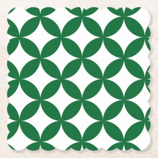 Porta-copo De Papel Green Shippo Scalloped Square