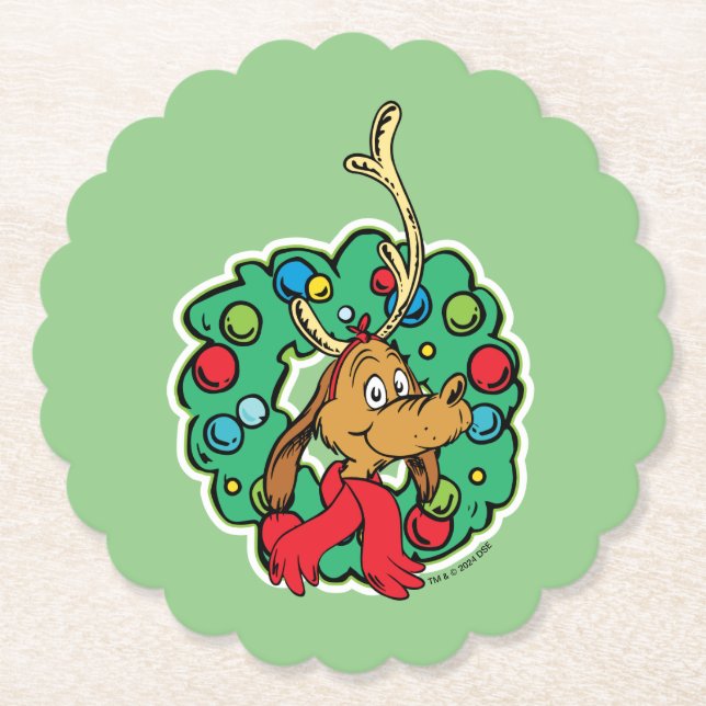 Porta-copo De Papel Grinch | Máximo Grinalda de Natal (Frente)